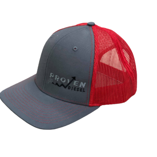 Gray & Red Snapback Hat