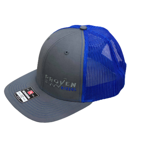 Gray & Dark Blue Snapback Hat